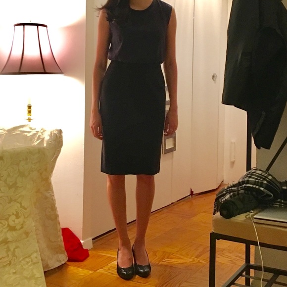 Loft Navy/Black Dress Size 0 - Picture 1 of 5
